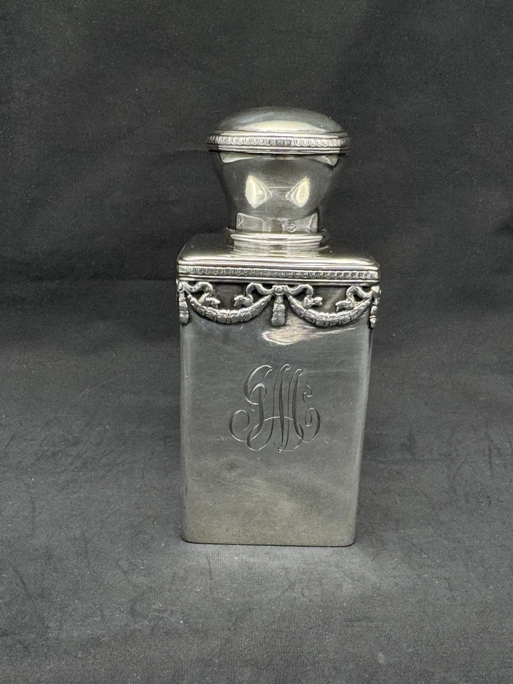 Antigua botella de tocador francesa de plata 950 hecha para Theodore B. Staar, 181 gramos Foto 1 de 4