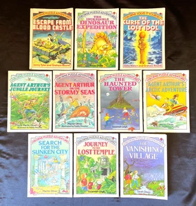 Bulk Lot 10 x Usborne Puzzle Adventures, Illustrated Gamebooks, Agent Arthur + - Picture 1 of 3