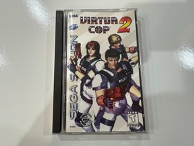 Virtua Cop 2 (Sega Saturn) CIB Complete w Manual + Registration + Foam EX