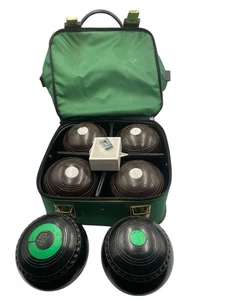 Henselite X 4 + 2 Cuencos Super-Grip Talla 5 Cuencos De Colección con Bolsa de Transporte - Imagen 1 de 4