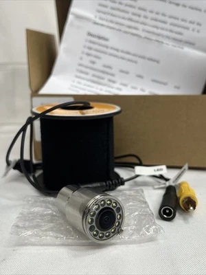 Cámara submarina Koi Pond 24/7 vista buscador de peces LED transmisión en vivo pesca RCA 50’ Foto 1 de 4