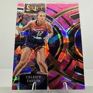 2024 Panini Select WNBA Celeste Taylor #128 RC Premier Pink Cracked Ice Prizm - Foto 1 di 2