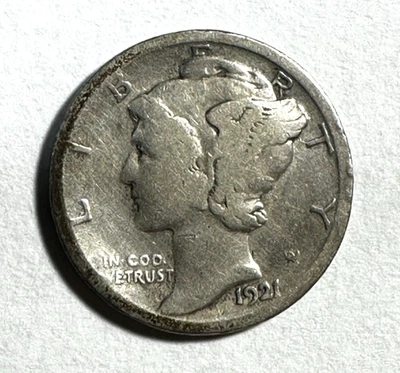 1921 Mercury Dime 1101 VG - Image 1 of 2