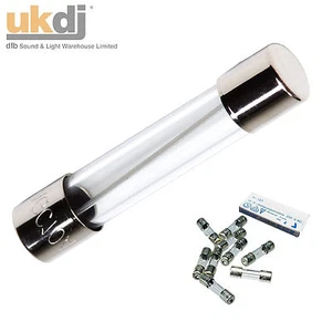 Fusible de vidrio 10 x 10A T10A 250v soplado lento 32 mm x 6,3 mm (retraso de tiempo) - Imagen 1 de 2
