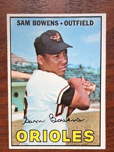 1967 Topps #491 Orioles Sam Bowens