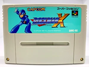 Super Famicom ROCKMAN X Megaman Nintendo Capcom Cartridge Only SNES SFC Japan - Picture 1 of 17