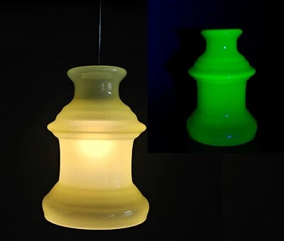 Murano - Cenedese um 1960  Original Label Uran Glas  Tischleuchte Hängelampe XXL - Bild 1 von 4