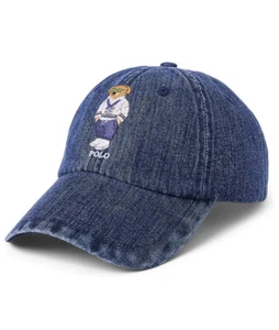 Polo Ralph Lauren Men's Polo Bear Denim Ball Cap - Picture 1 of 3