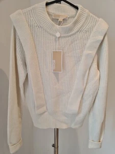 Michael Kors Strick Merinowolle und Kaschmir XS Knochen Creme - Bild 1 von 8