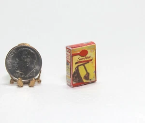 Dollhouse Miniature Handcrafted Yellow Cake Mix Box - Picture 1 of 1