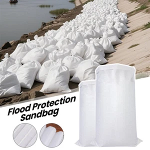 10pcs Reusable Sandbag For Flood Protection Plastic Sandbags Large Storage Bag - Picture 1 of 15
