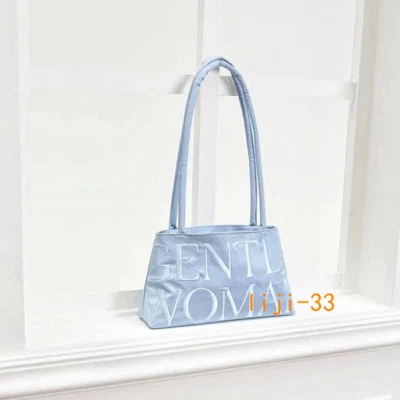 Thailand Gentlewoman Niche Satin-Lettered Embroidery Fashion Shoulder Handbag - Image 1 of 4