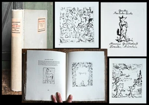 1921 Pressendruck Radierungen von Otto Schubert J W von Goethe Reineke Fuchs - Picture 1 of 1
