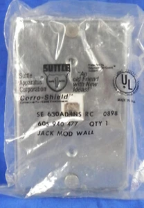Suttle "Corro-Shield" Phone Jack Modular Wall Assembly 630AD4N RC, New NISB - Picture 1 of 3