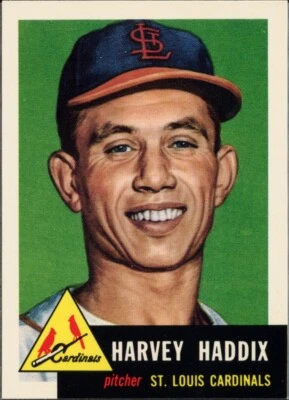 1991 Topps Archives 1953 St. Louis Cardinals #273 Harvey Haddix - Image 1 of 2
