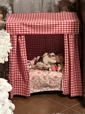 American Girl Pleasant Company FELICITY TALL POST BED & BEDDING Mattress Pillow+ - Image 1 of 4