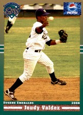 2008 Eugene Emeralds Grandstand #31 Jeudy Valdez Nuevo Laredo Mexico MX Card
