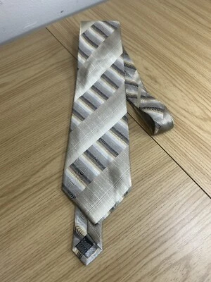 Corbata para hombre Steven Land 100 % seda multicolor dorado beige  Foto 1 de 4