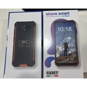 SAIET STS6701 SICURO SMART 4G 6/128GB IMPERMEABILE RUGGED BLACK/ORANGE ip 68 - Foto 1 di 2
