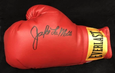 Jake LaMotta SIGNED Everlast Boxing Glove The Raging Bull PSA/DNA Autographed - Image 1 of 3