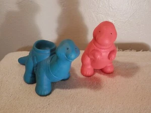 Vintage Little Tikes Co. Set of 2 Dinosaurs from Dinosaur Mtn. Playset - Picture 1 of 2