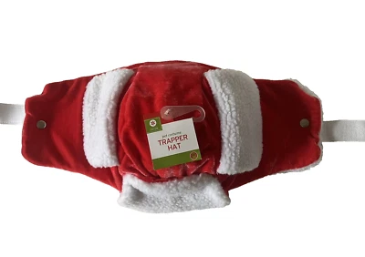 Target Dog Pet Sherpa Lined Red Velvet Trapper Hat W/ Ear Flaps XL - Image 1 of 4