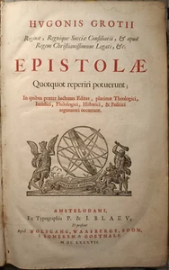 GROTIUS DE GROOT Epistolae quotquot reperiri potuerunt in-folio 1687 Blaeu -AP - Picture 1 of 9