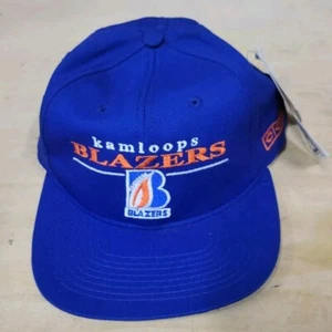 Vintage 90's #1 Apparel Kamloops Blazers Snapback Hat - Picture 1 of 3