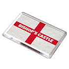 FRIDGE MAGNET - Bishop&#39;s Castle - St George Cross/England Flag