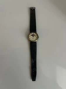 Zeon Watch Vintage 1980s Moon Phase White Dial Needs New Battery - Picture 1 of 11