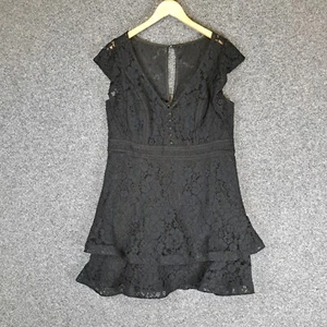 City Chic Womens Dress Plus Size S Small Black Lace Formal Event Occasion - Picture 1 of 9