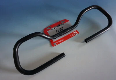 Ergotec 2 Fahrrad Lenker ergonomisch Aluminium schwarz 570mm / 25,4 (A023-876) - Bild 1 von 3