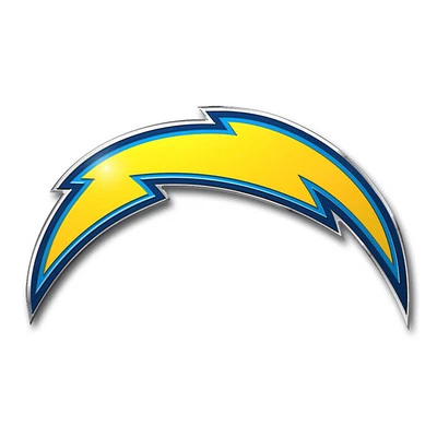 NFL Los Angeles Chargers 3D Aluminum Color Car Truck Auto Emblem Sticker Decal - Image 1 of 2