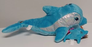 Girl Scout Cookie Rewards Coral The Dolphin 17" with Mini Plush Dangler 2023 NWT - Picture 1 of 19