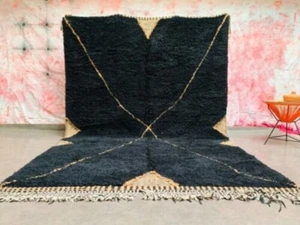 Marokkanischer Handgeknüpfter Teppich Beni Ourain Rug Berber Wollteppich Marokkanisch Dekorteppich CustomR - Bild 1 von 7
