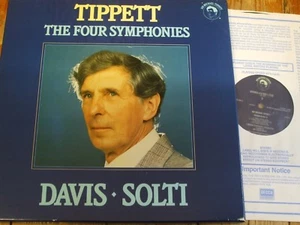 414 091-1 Tippett The Four Symphonies / Davis / Solti / LSO / CSO 3 LP box - Picture 1 of 1