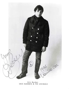 Eric Burdon Firmato Gli ANIMALI; LA GUERRA; "Spill the Wine" "Sky Pilot" 8x10 COA RARO - Foto 1 di 3