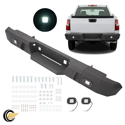Rear Bumper Assembly w/ Lights For GMC Sierra /Chevy Silverado 2500/3500 1999-06 - Image 1 of 4