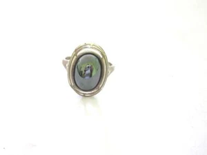 Silberring mit Cabochon blau (925er) OM1704 - Picture 1 of 2