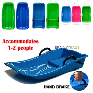 Winter Snow Sled in Boat Shape Snow Sledge Winter Outdoor Skiing Child & Adult - Picture 1 of 14