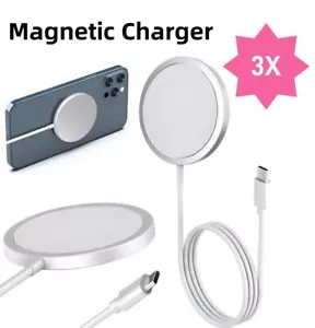 3X Magsafe Wireless Charger Magnetic Fast Charger For iPhone 15 14 13 12 Pro Max - Picture 1 of 6