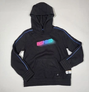 Girls Boys Xersion Hoodie Sweatshirt Pullover Black INSPIRED Size: L 14 NWT - Picture 1 of 6