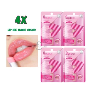 4x Mentholatum Lip Ice Magic Color Change Strawberry Moisture Brighten Lips - Picture 1 of 8