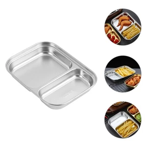 Dividing Plate Child Divided Serving Stainless Steel Plates Tray - Picture 1 of 12