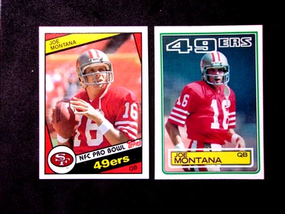 2 CARD JOE MONTANA 1983 TOPPS #169 AND 1984 TOPPS #358..NRMT+++CONDITION..HOF - Image 1 of 2