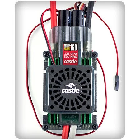 Castle Creations Phoenix Edge HVF 160 amperios 50 V ESC con ventilador CSE010012700 velocidad Foto 1 de 1
