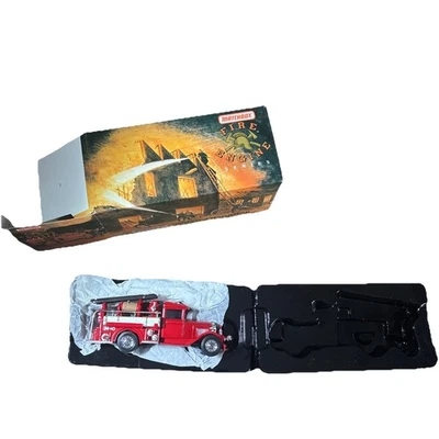 Vintage Matchbox Yesteryear Fire Engine Series YFE06 1932 Ford AA Fire Engine - Immagine 1 di 4