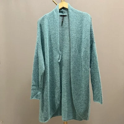 Шерстяной кардиган Sarah Pacini Mohair с открытой передней частью один размер Celadon - Изображение 1 из 4