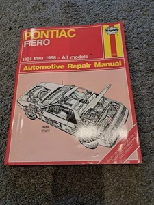 Haynes Pontiac Fiero 1984 thru 1988 Automotive Repair Manual - Picture 1 of 5
