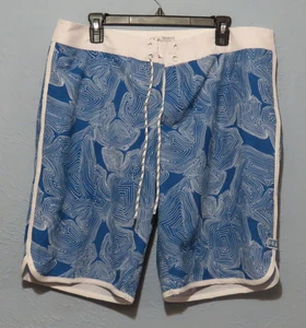 Huk Performance Fishing Board Shorts Men's 36 Blue Swirls - Picture 1 of 6